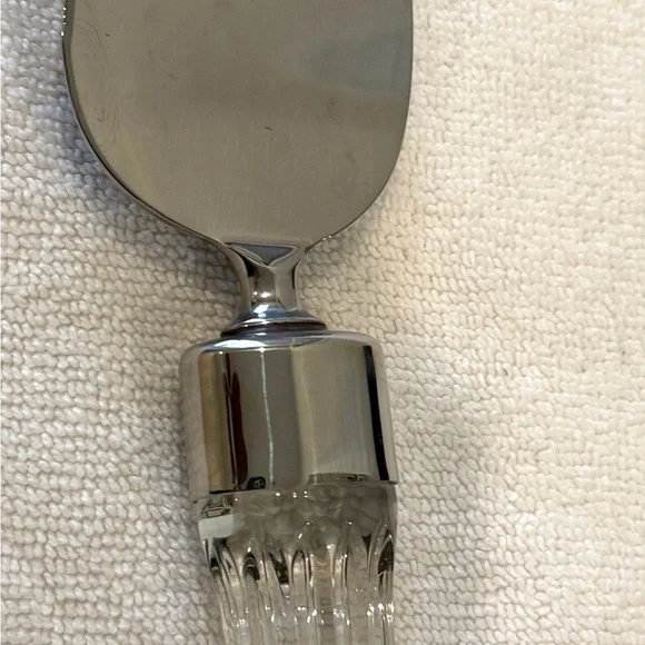 Waterford Crystal Cake Server with Silver Blade. Like New. Gorgeous. #BridalGift - Picture 2 of 4